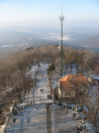 Erzsebet Kilato widok z Ezrzsebet kilato, Budapeszt